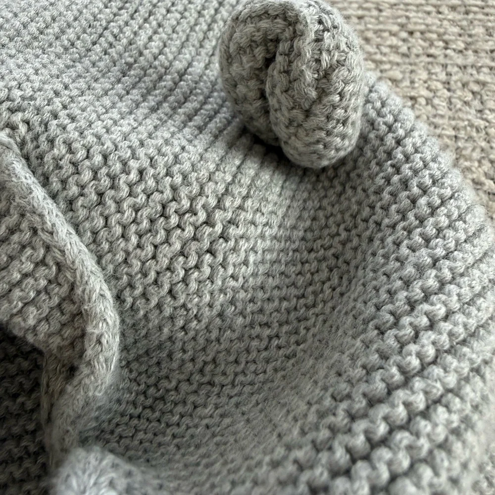 Baby Gap Soft Gray Knit Baby Sweater